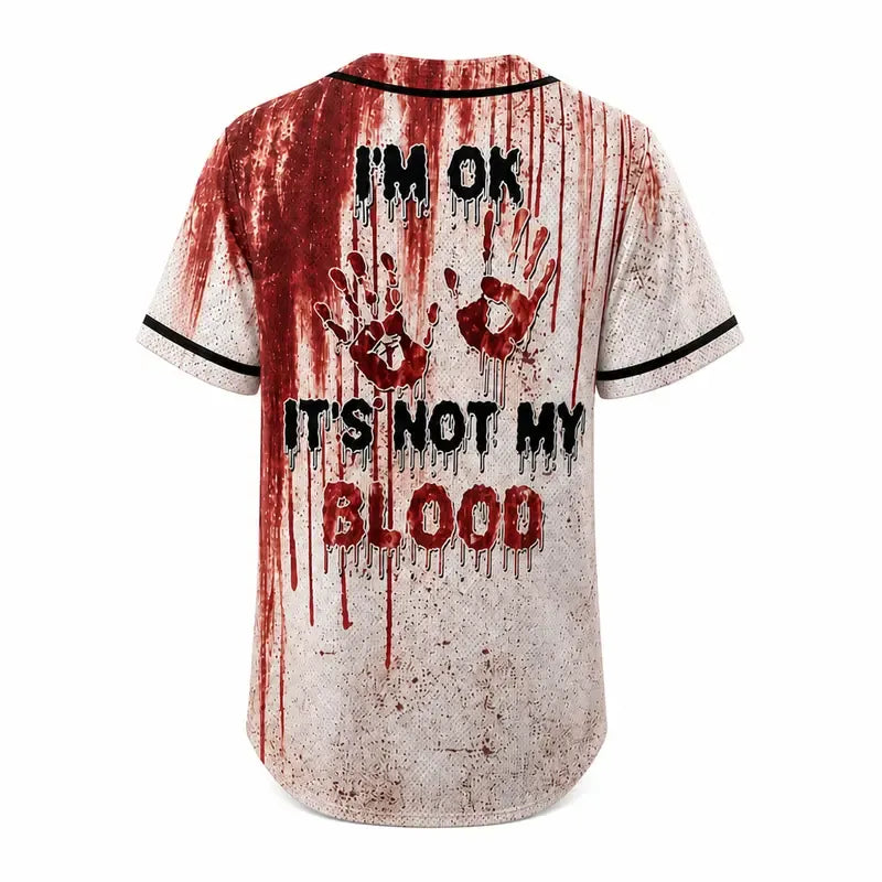 Problem Solved Horror Movie Baseball Jersey