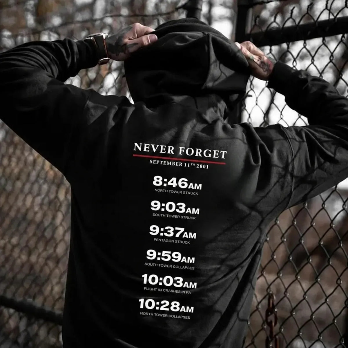 Never Forget September 11 Memorial Timeline T-Shirt / Sweatshirt / Hoodie