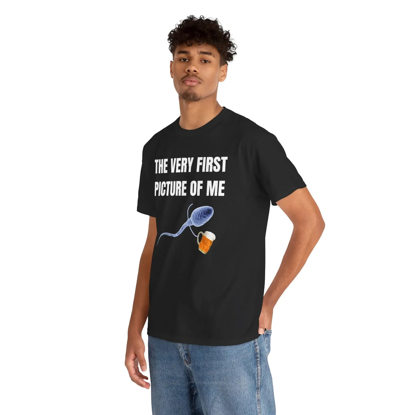 The Very First Picture Of Me Unisex Beer Funny Gift T-Shirt / Sweatshirt / Hoodie