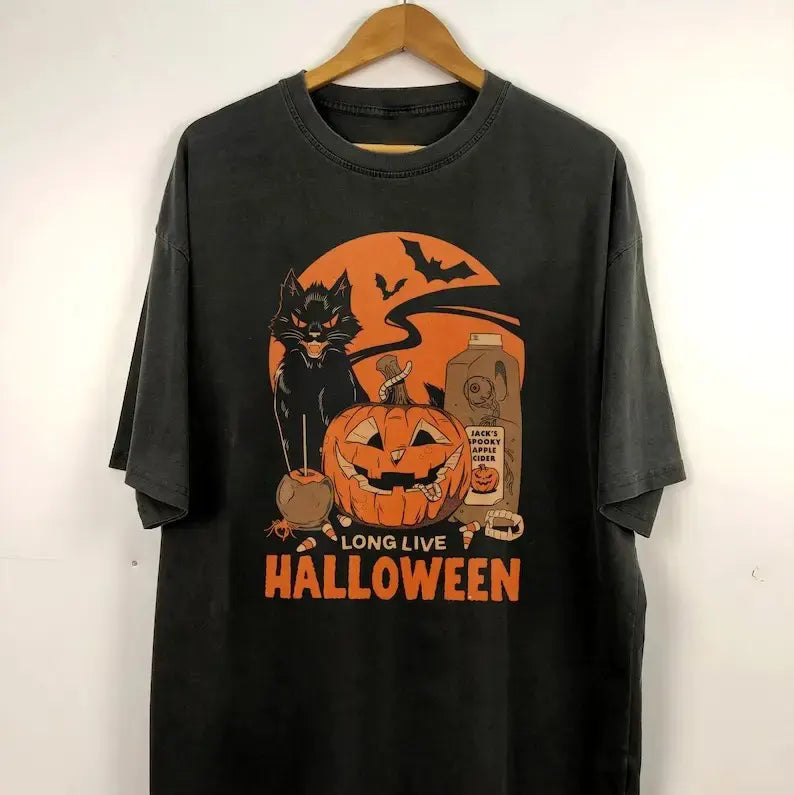 Long Live Halloween Spooky Season Vintage T-Shirt / Sweatshirt / Hoodie