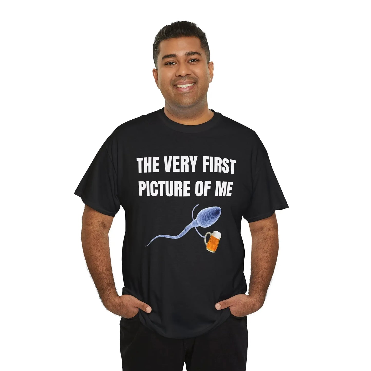 The Very First Picture Of Me Unisex Beer Funny Gift T-Shirt / Sweatshirt / Hoodie