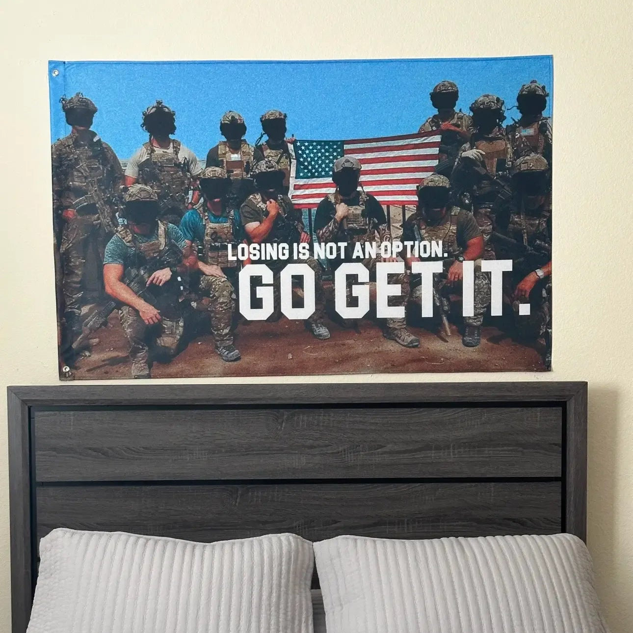 Losing Is Not An Option Motivational Flag