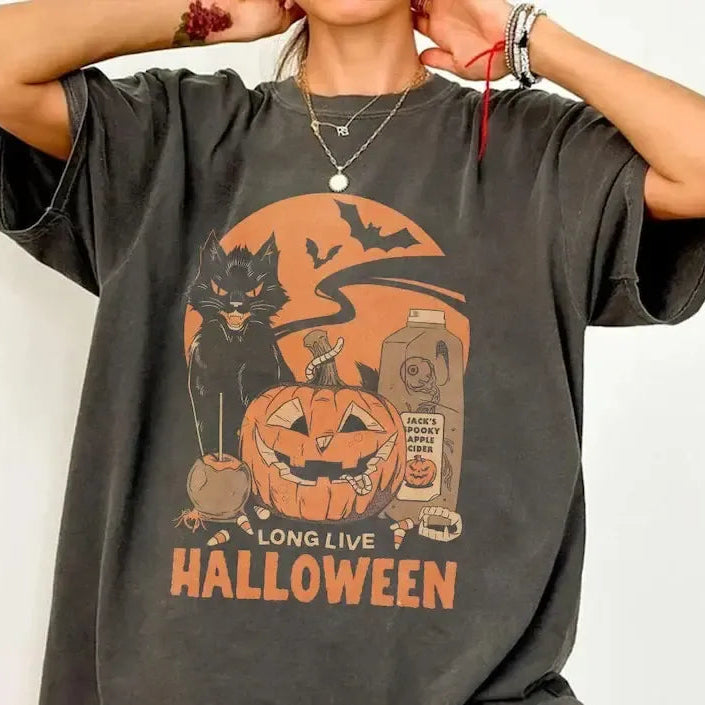Long Live Halloween Spooky Season Vintage T-Shirt / Sweatshirt / Hoodie