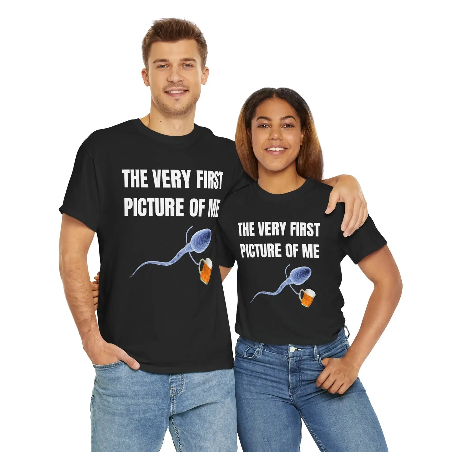 The Very First Picture Of Me Unisex Beer Funny Gift T-Shirt / Sweatshirt / Hoodie