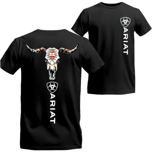 Ariat Western Longhorn Skull Graphic T-Shirt / Sweatshirt / Hoodie