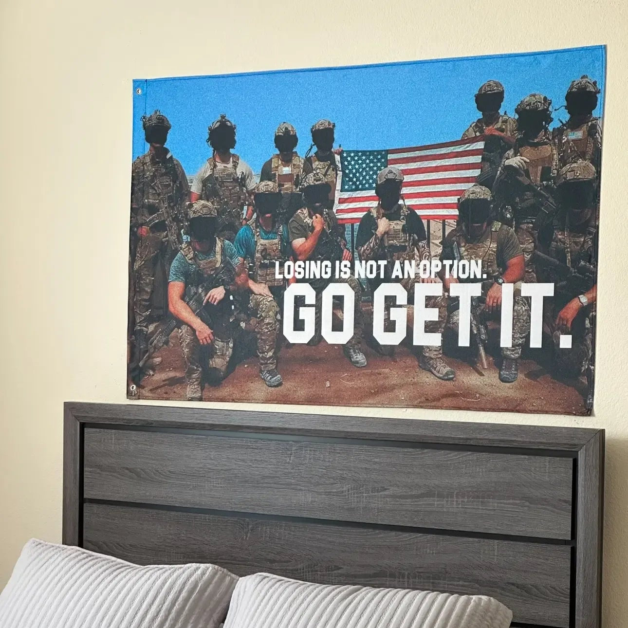 Losing Is Not An Option Motivational Flag