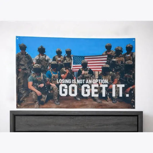 Losing Is Not An Option Motivational Flag