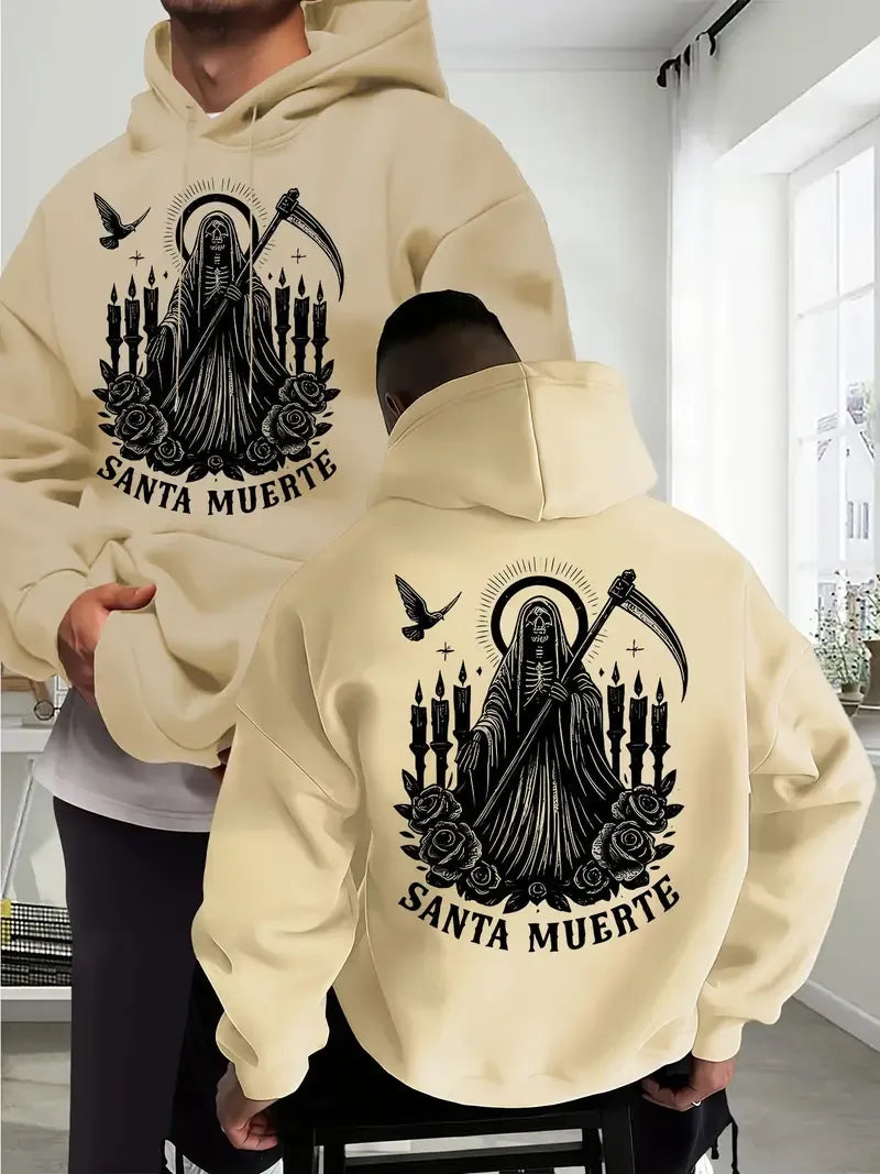 Saint Muerte Skull Rose Print T-Shirt / Sweatshirt / Hoodie