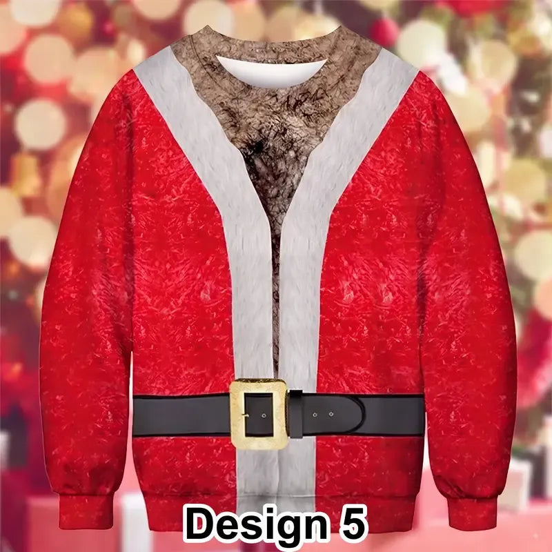 Funny Fake Muscle Sexy Body Ugly Christmas Novelty Costume Top