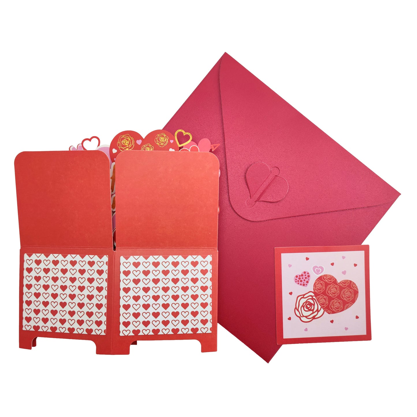 💌 3D Pop-Up Happy Valentine's Day Card – Romantic Floral Heart Surprise Gift Box🎁