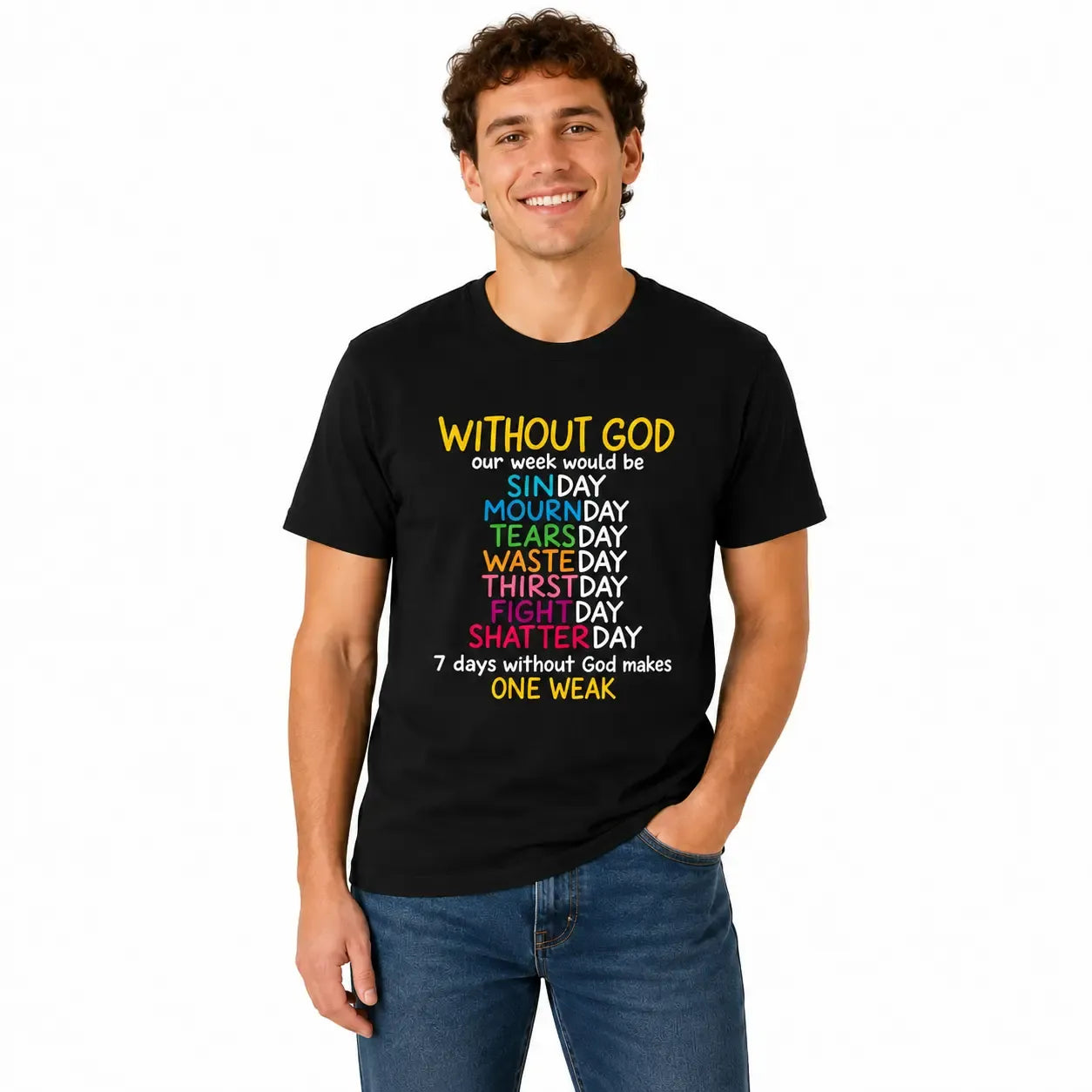 Christian Faith Without God Quote Funny Religious Wordplay T-Shirt / Sweatshirt / Hoodie