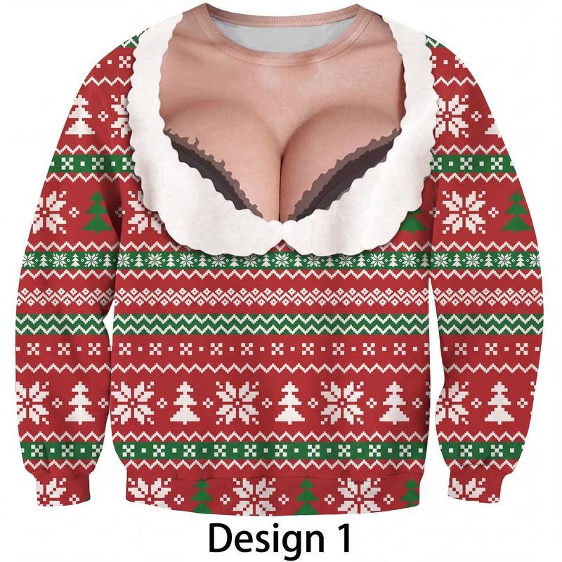 Funny Fake Muscle Sexy Body Ugly Christmas Novelty Costume Top