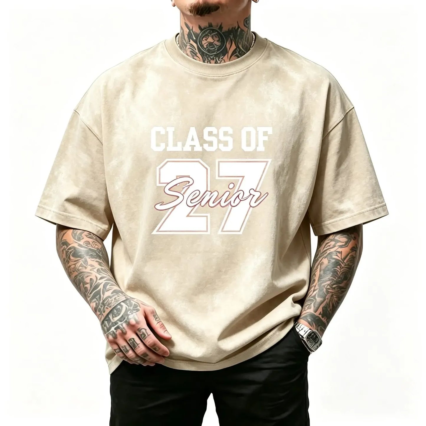 Class Of 27 Senior Letter Print T-Shirt / Sweatshirt / Hoodie