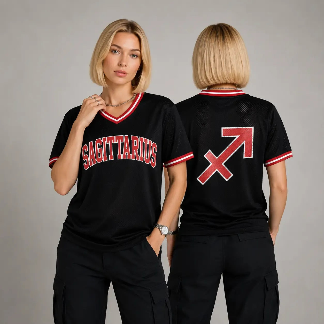 Astrology Front & Back Summer Design Breathable Athletic Jersey