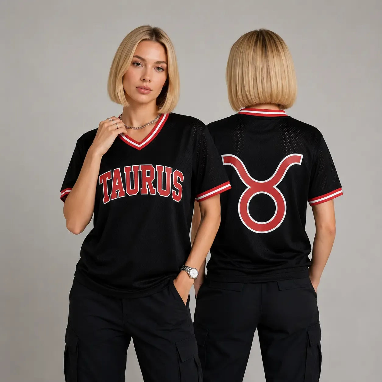Astrology Front & Back Summer Design Breathable Athletic Jersey