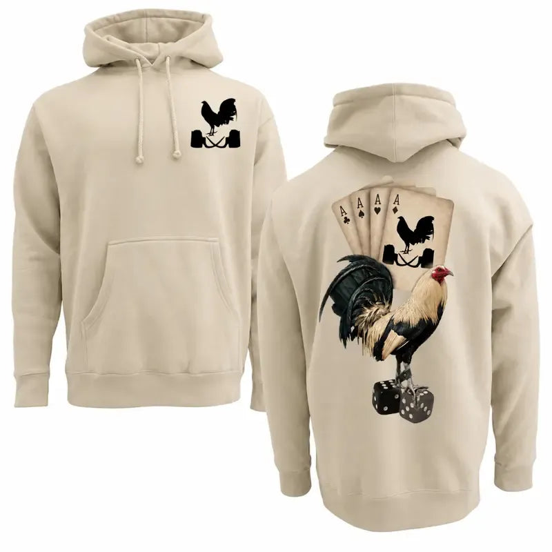 Gamefowl Rooster Ace Cards and Dice T-Shirt / Sweatshirt / Hoodie