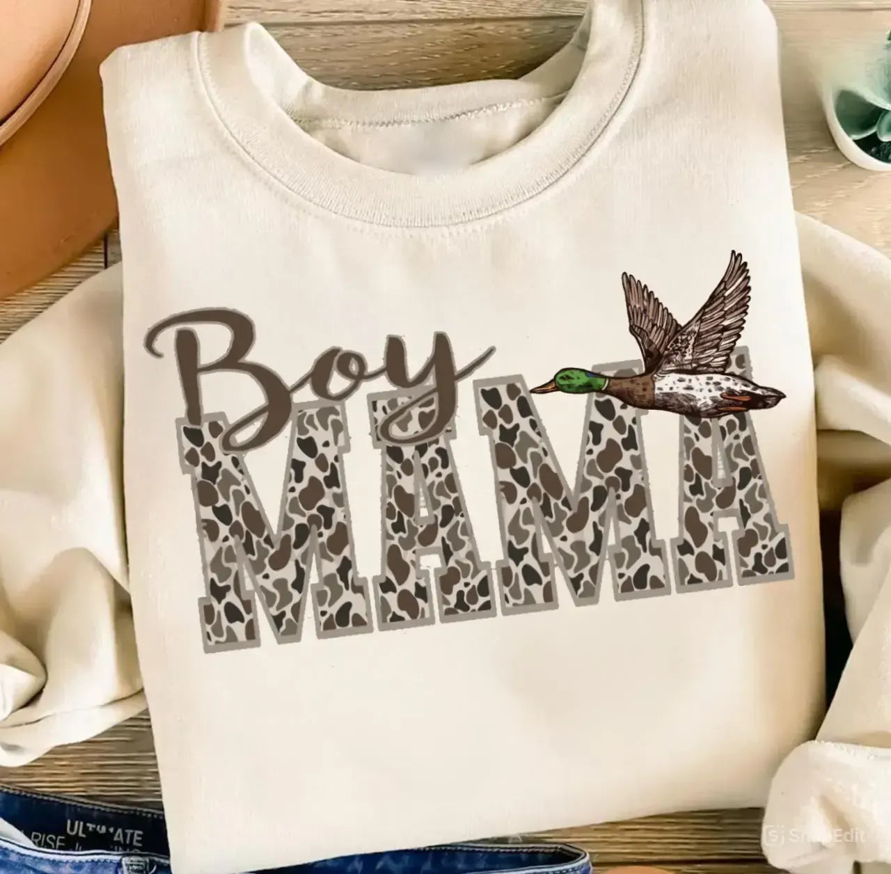 Camo Boy Mama Duck Hunting T-Shirt / Sweatshirt / Hoodie