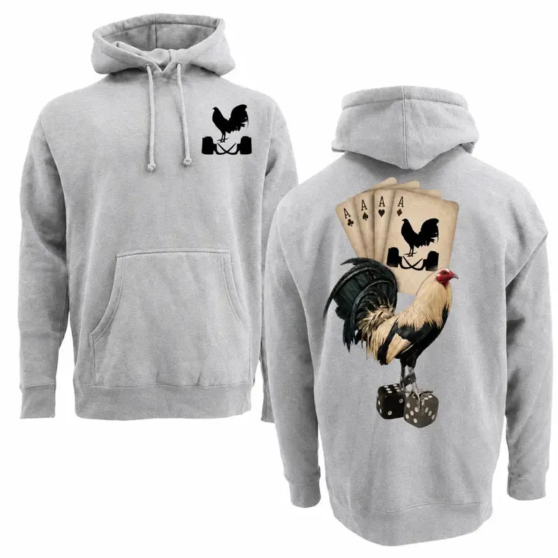 Gamefowl Rooster Ace Cards and Dice T-Shirt / Sweatshirt / Hoodie