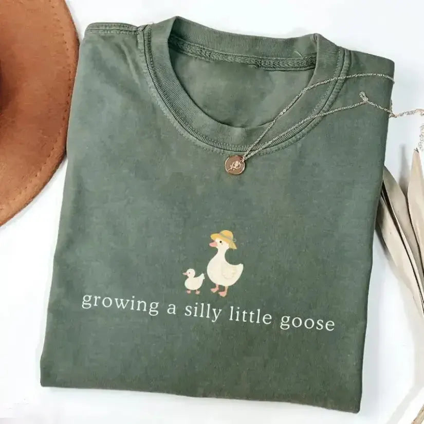 Growing a Silly Little Goose Cute Pregnancy Announcement T-Shirt / Sweatshirt / Hoodie