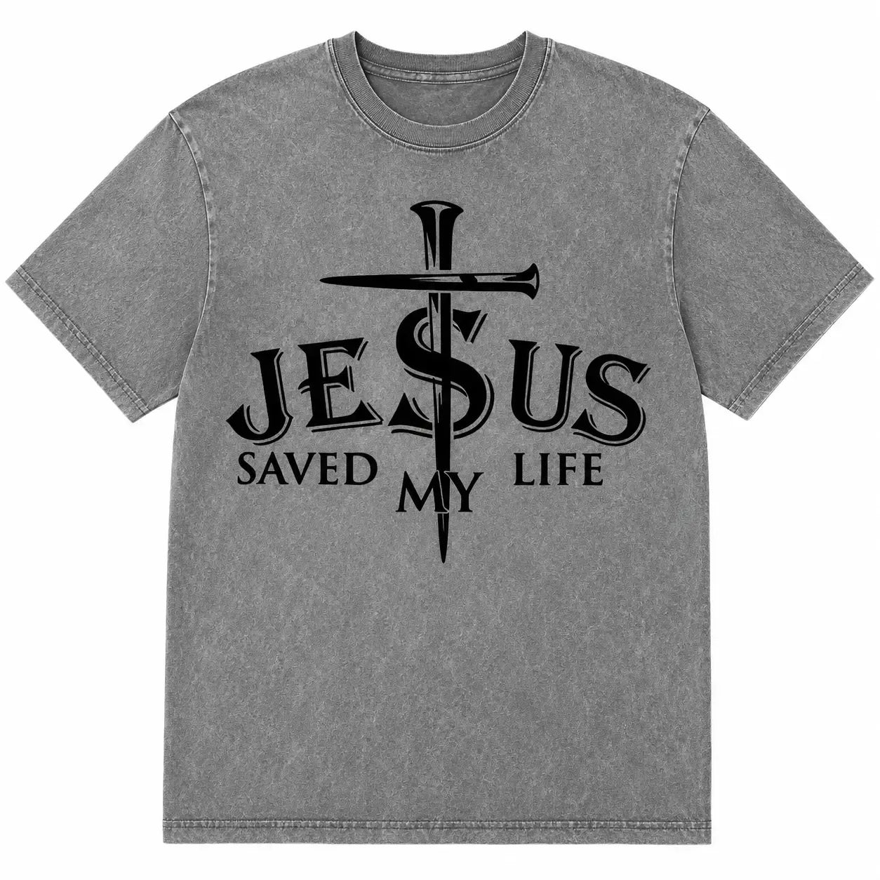 Jesus Saved My Life Christian Cross Graphic T-Shirt / Sweatshirt / Hoodie