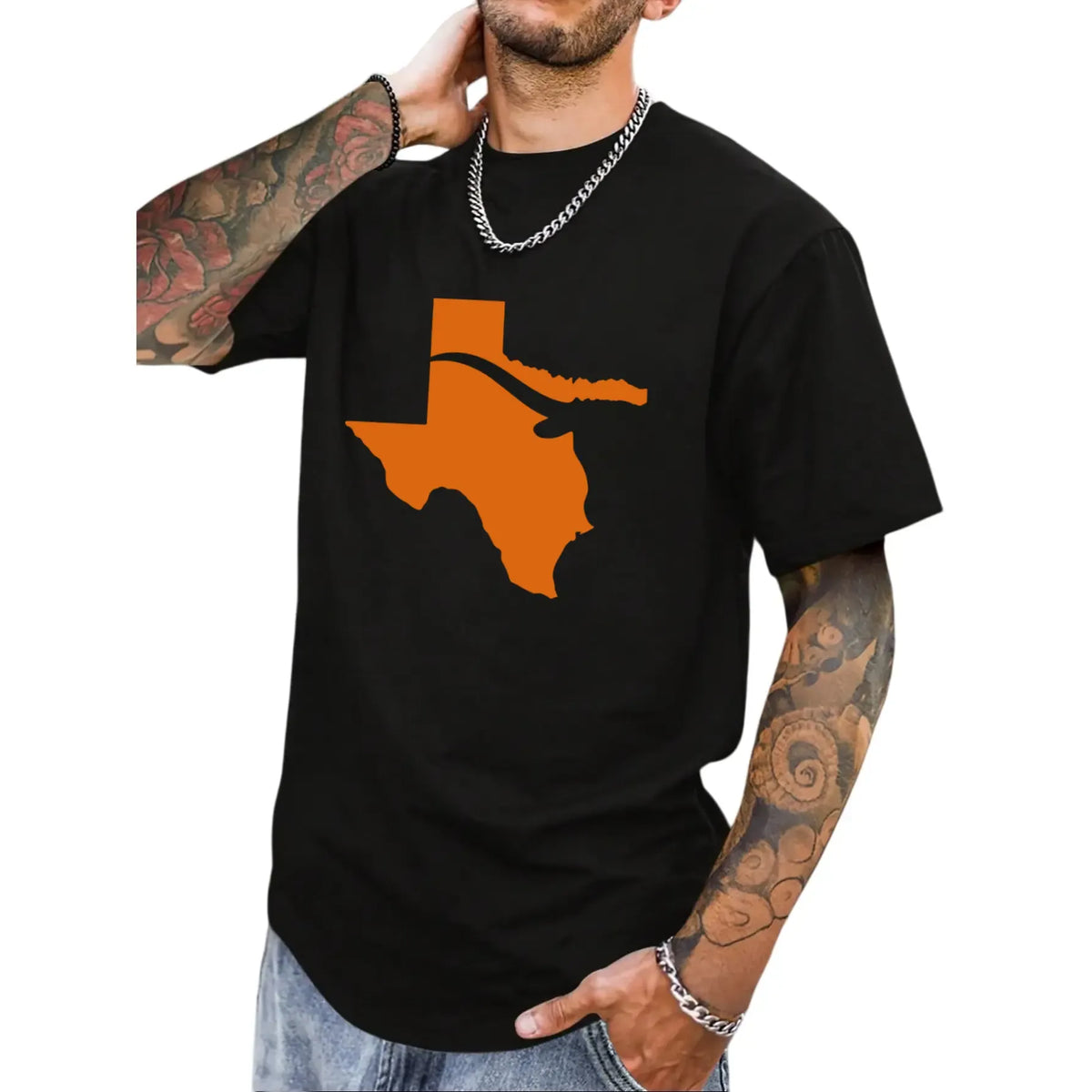 Texas State Map Graphic Casual Streetwear Gifts For Texas Lovers