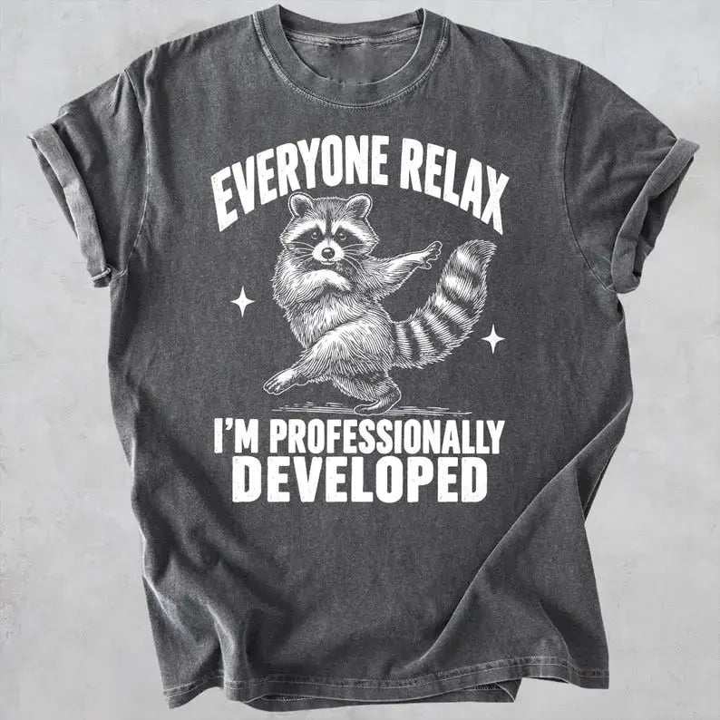 Everyone Relax I'm Professionally Developed Sarcastic Coworker Gift T-Shirt / Sweatshirt / Hoodie