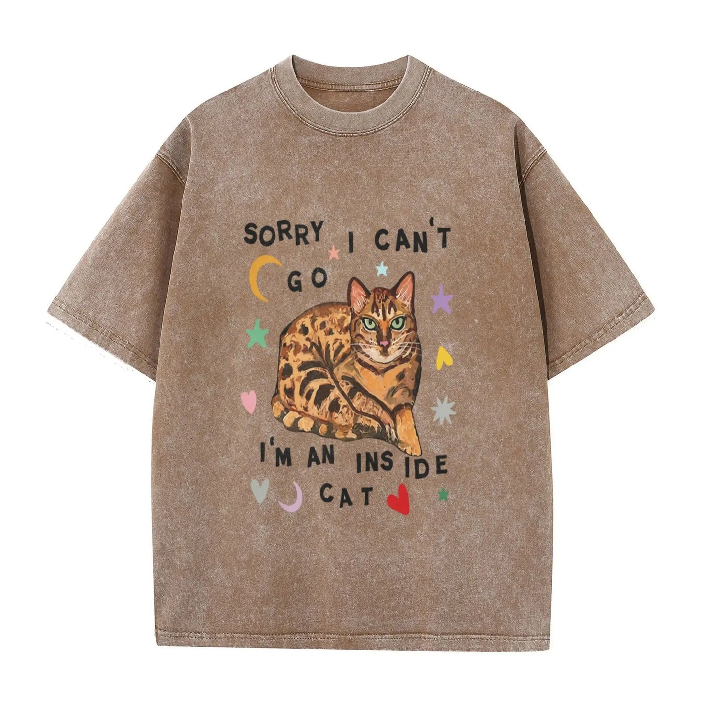 Sorry I Can't Go I'm a Home Cat Funny Retro Graphic T-Shirt / Sweatshirt / Hoodie