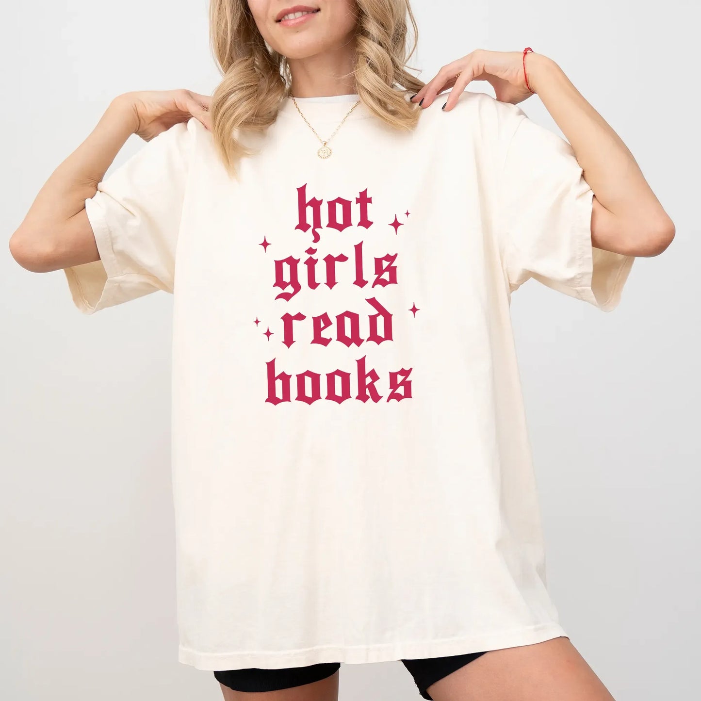 Hot Girls Read Books Retro Bookish Graphic Reading Lover T-Shirt / Sweatshirt / Hoodie