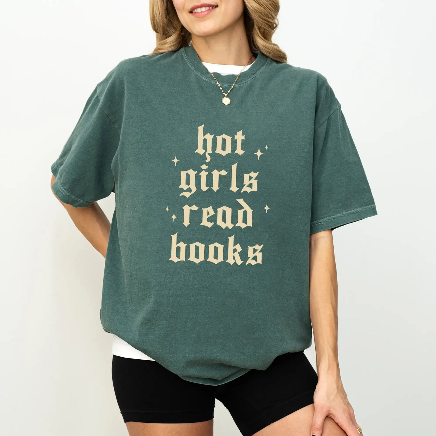 Hot Girls Read Books Retro Bookish Graphic Reading Lover T-Shirt / Sweatshirt / Hoodie