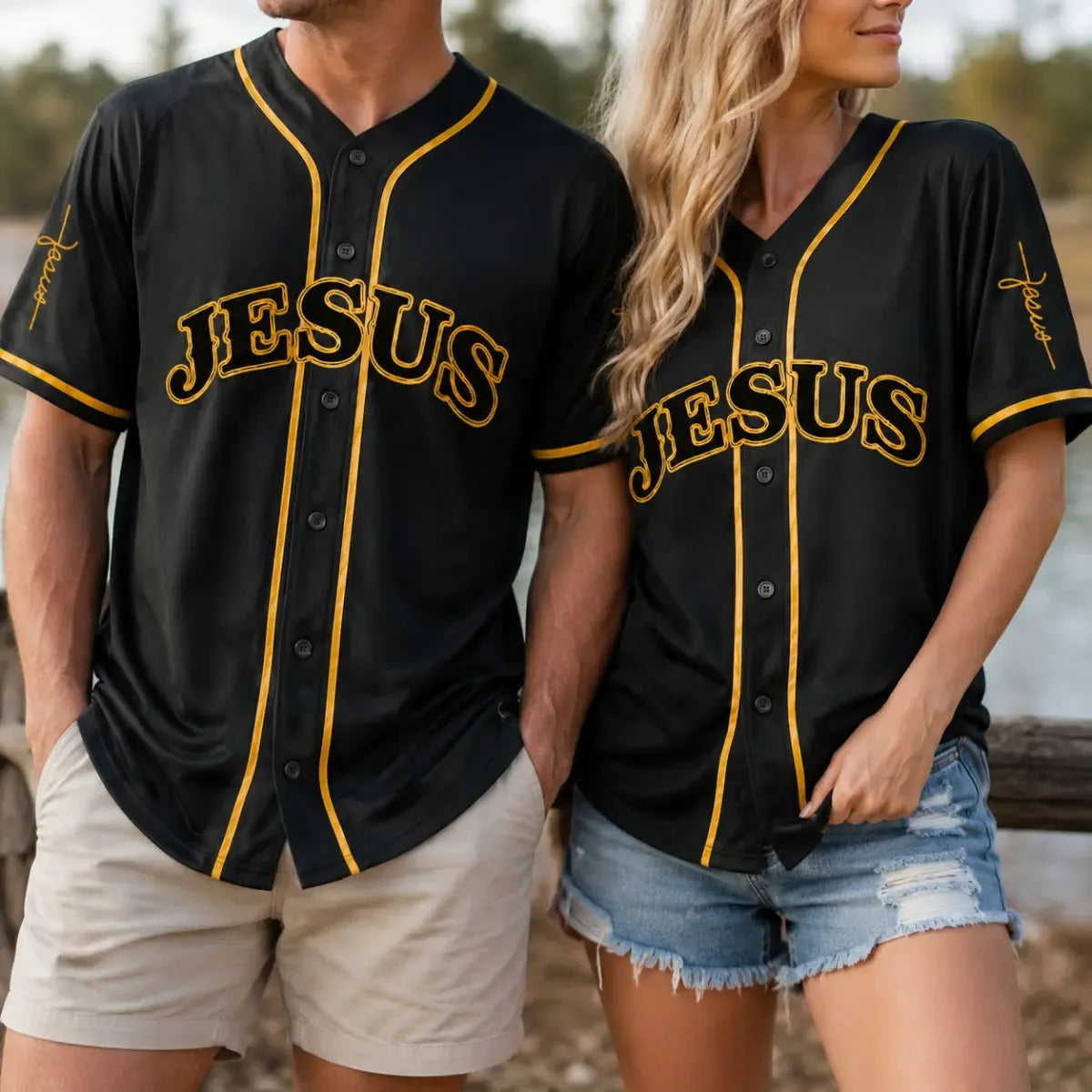 Vintage Faith Cross Print Casual Ethnic Pattern Breathable for Christian Sports Baseball Jersey