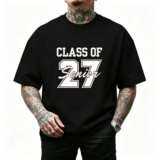 Class Of 27 Senior Letter Print T-Shirt / Sweatshirt / Hoodie