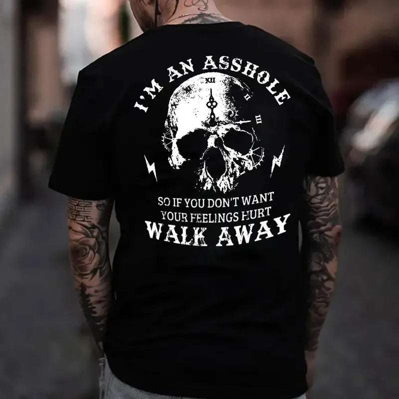 If You Dont Want Feelings Hurt Walk Away Skull Warning Graphic T-Shirt / Sweatshirt / Hoodie