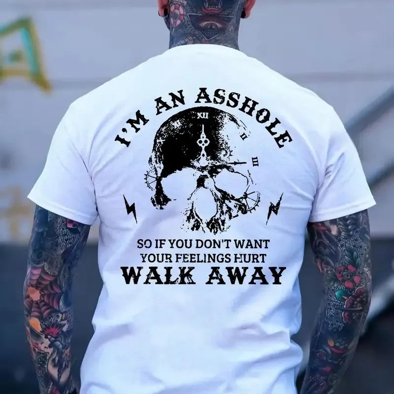 If You Dont Want Feelings Hurt Walk Away Skull Warning Graphic T-Shirt / Sweatshirt / Hoodie