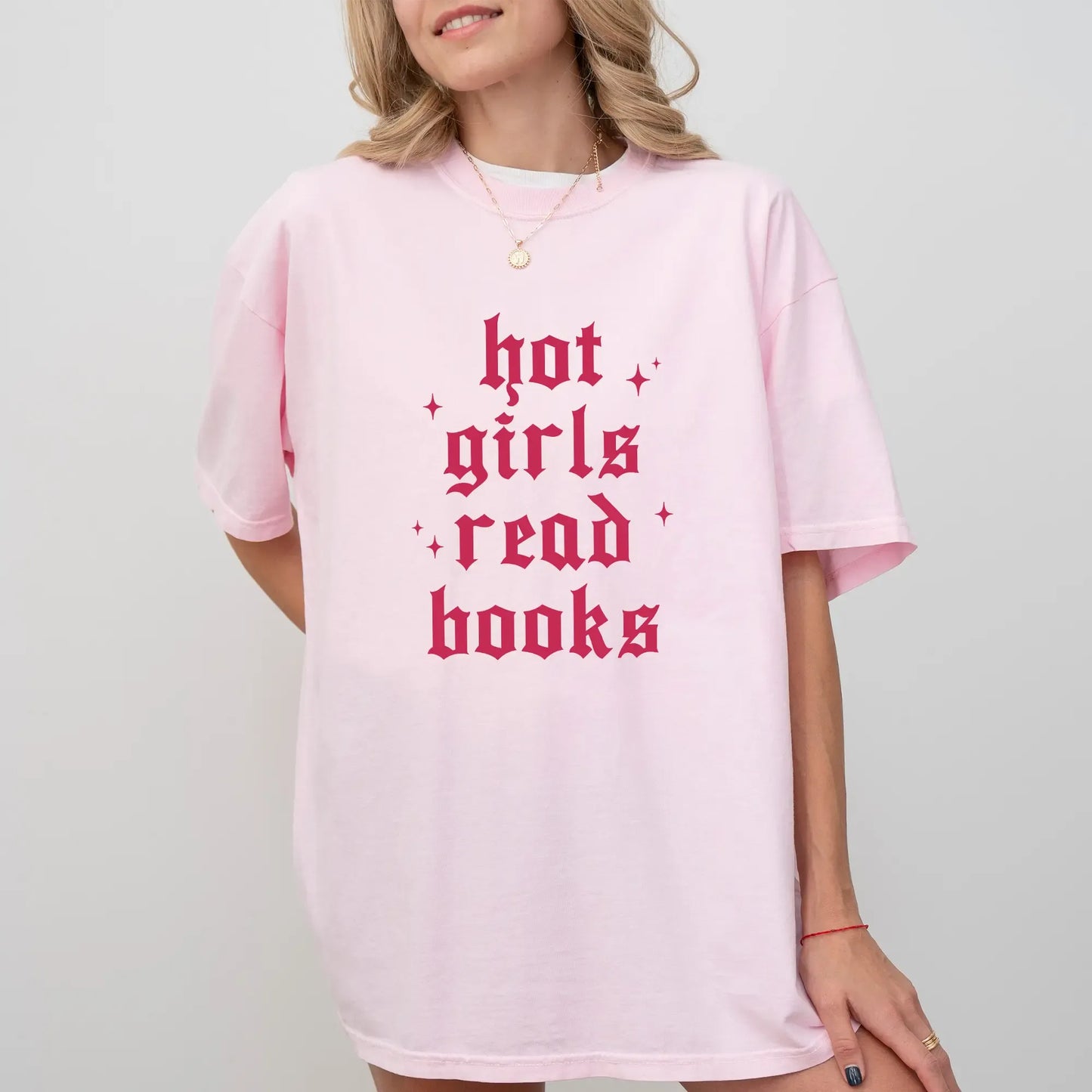 Hot Girls Read Books Retro Bookish Graphic Reading Lover T-Shirt / Sweatshirt / Hoodie
