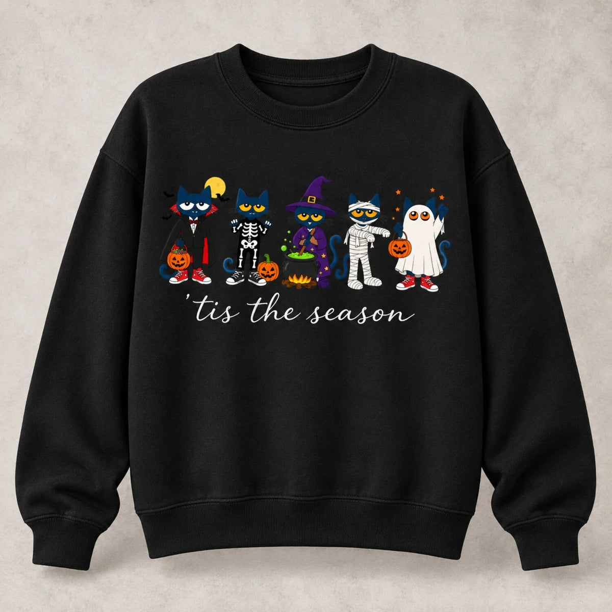 Cat Halloween Teacher Cute Gift T-Shirt / Sweatshirt / Hoodie