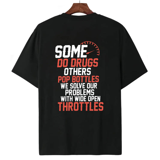 Wide Open Throttles Funny Biker Quote Graphic  Motorsports Racing Gift T-Shirt / Sweatshirt / Hoodie