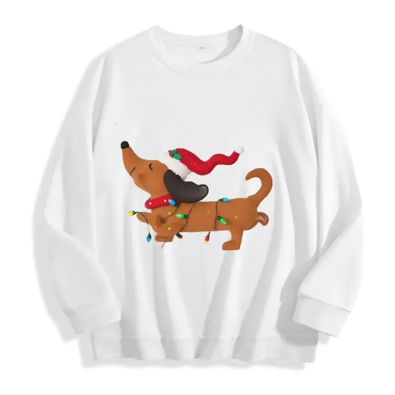 Christmas Wiener Dog Cute Dachshund Holiday T-Shirt / Sweatshirt / Hoodie