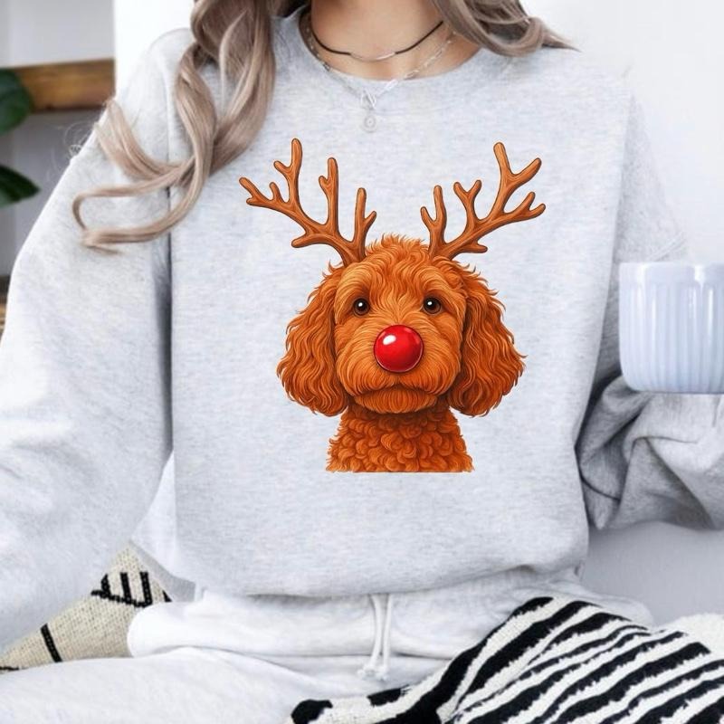 Christmas Reindeer Dog T-Shirt / Sweatshirt / Hoodie