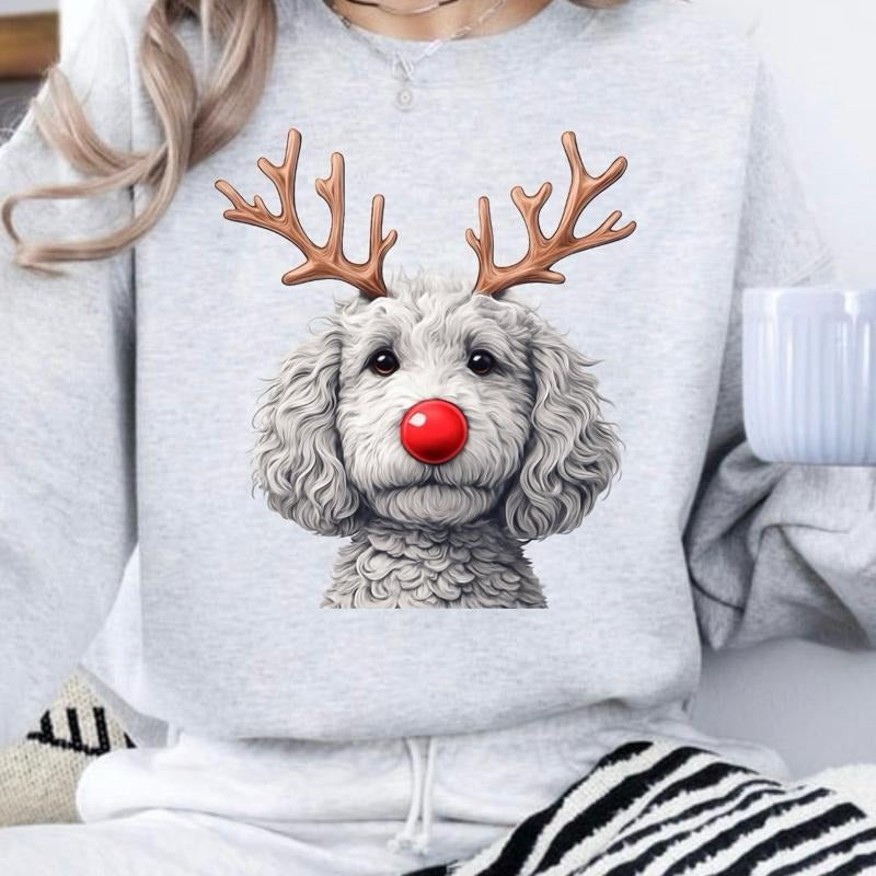 Christmas Reindeer Dog T-Shirt / Sweatshirt / Hoodie