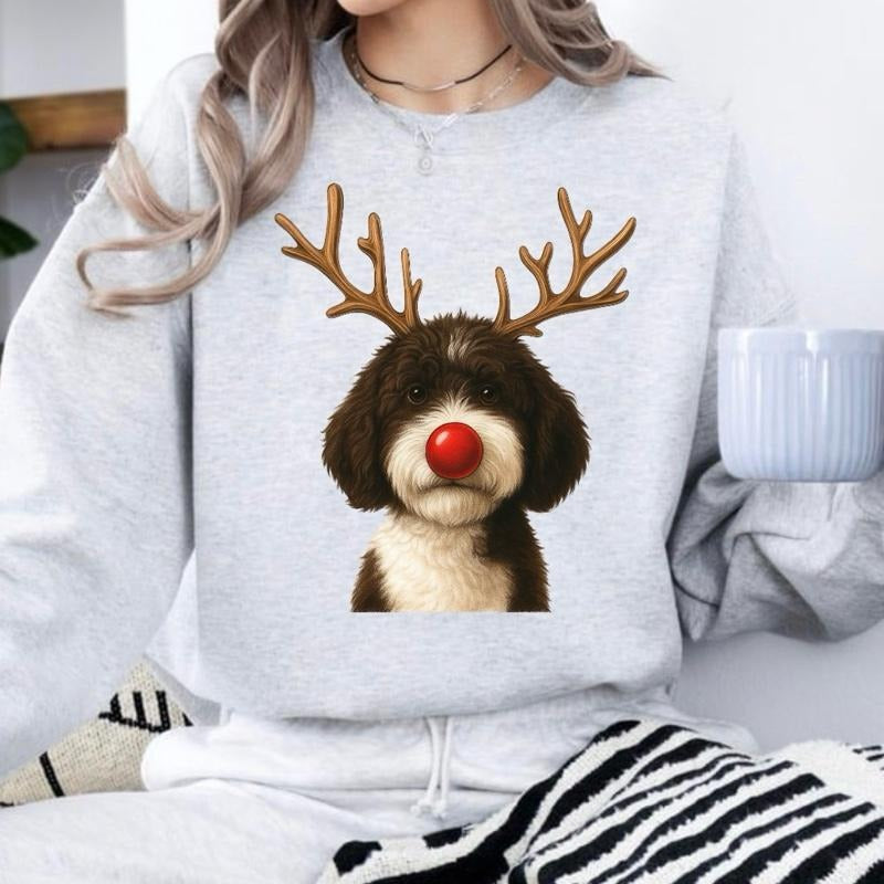 Christmas Reindeer Dog T-Shirt / Sweatshirt / Hoodie