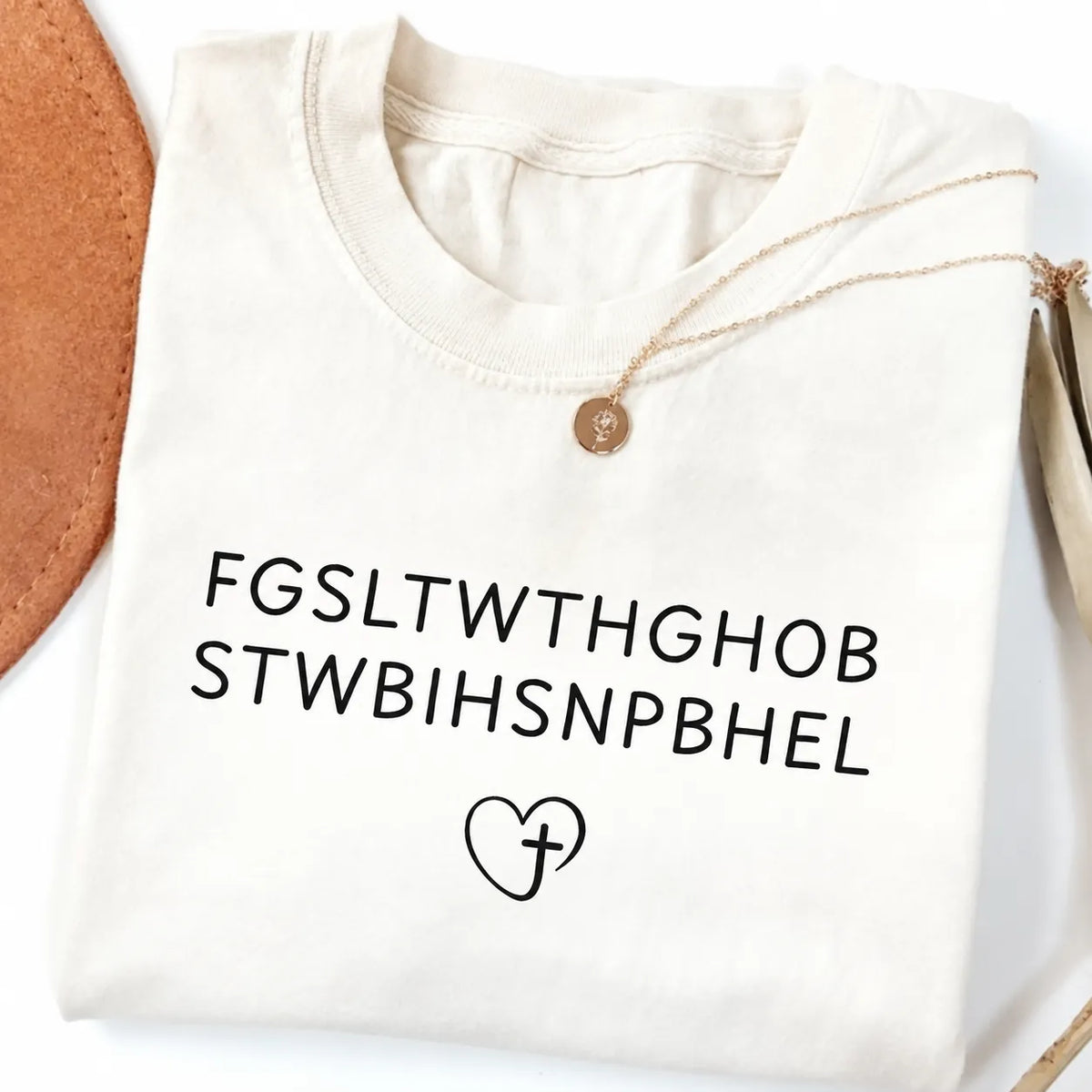 Christian Faith Acronym Heart Cross Inspirational Graphic T-Shirt / Sweatshirt / Hoodie