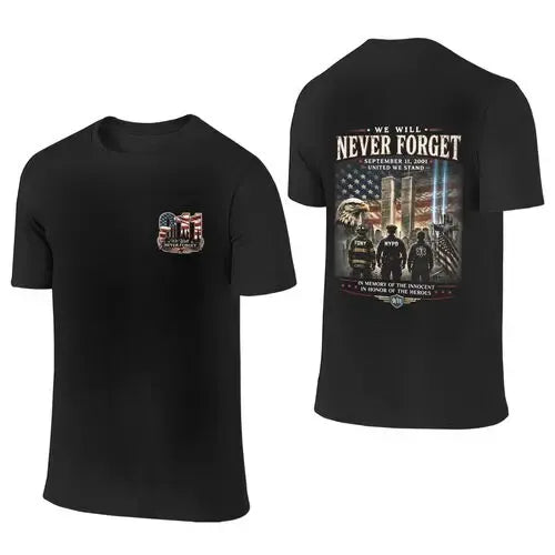 9/11 Memorial Twin Towers Graphic American Flag Eagle First Responder Patriot T-Shirt / Sweatshirt / Hoodie