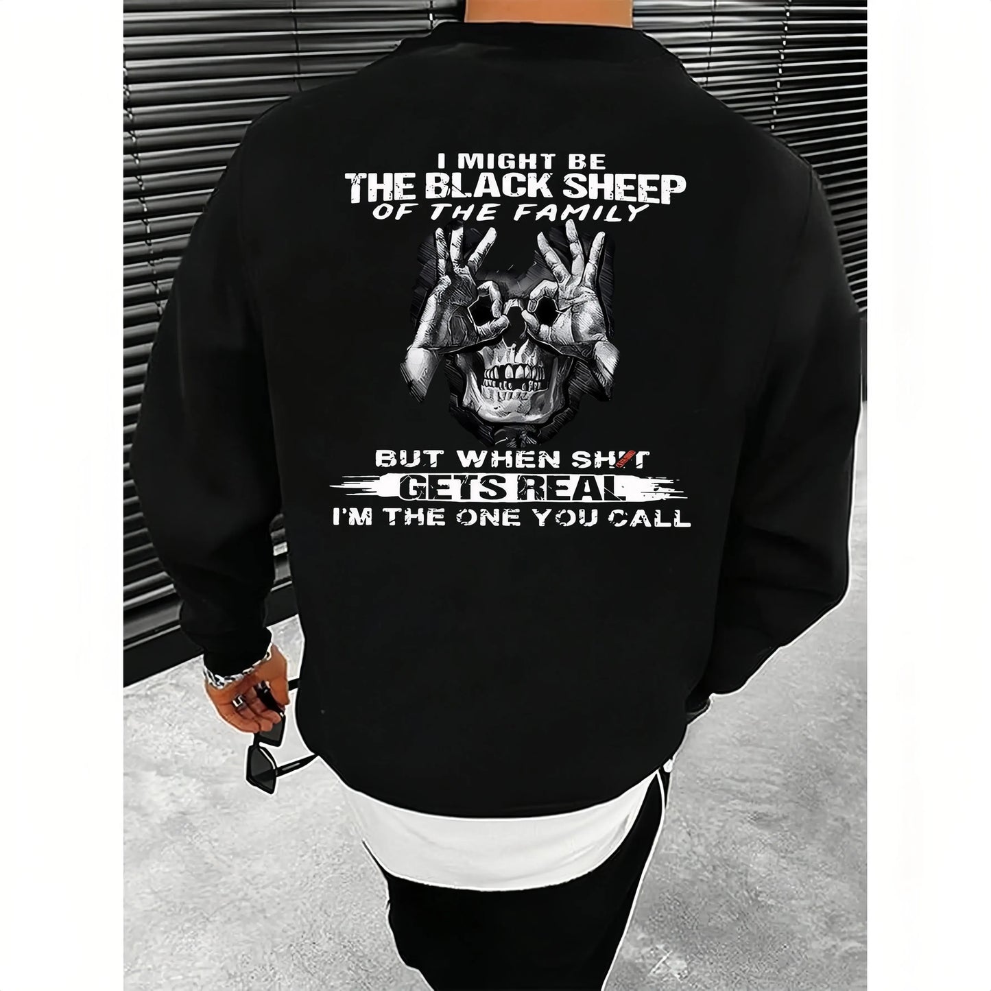 I Might Be The Black Sheep Of The Family Funny Skull Graphic T-Shirt / Sweatshirt / Hoodie