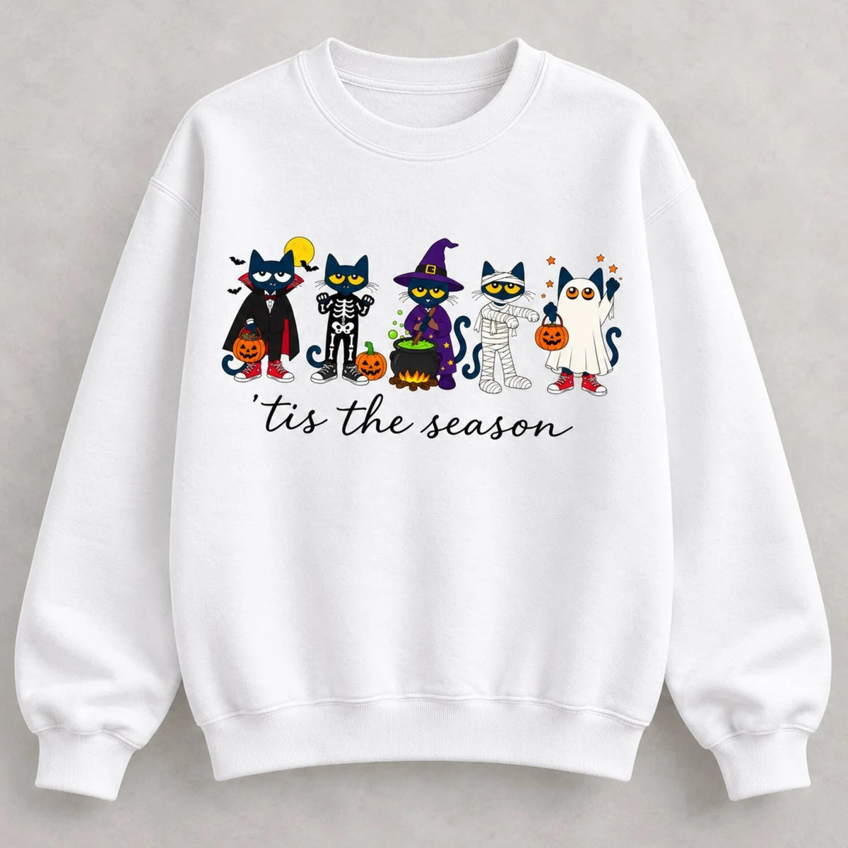 Cat Halloween Teacher Cute Gift T-Shirt / Sweatshirt / Hoodie