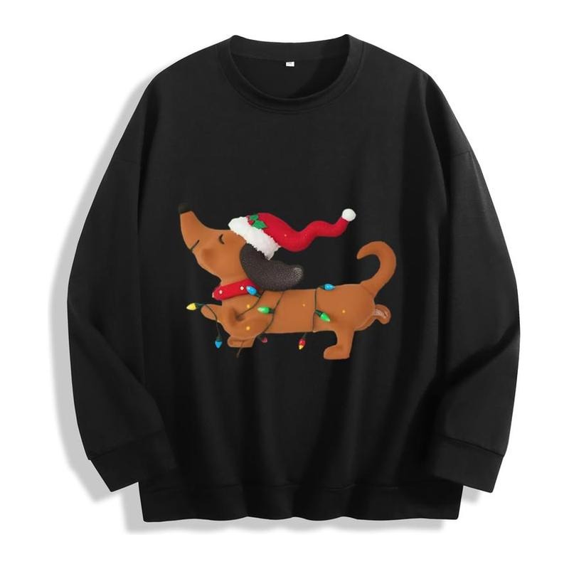 Christmas Wiener Dog Cute Dachshund Holiday T-Shirt / Sweatshirt / Hoodie