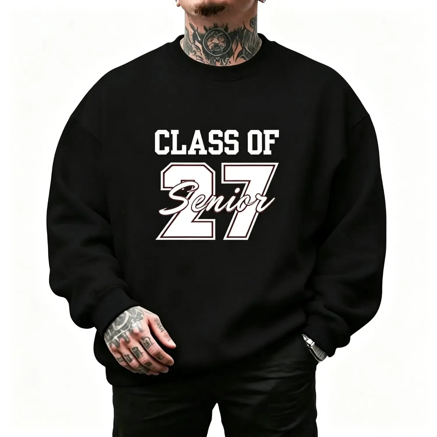 Class Of 27 Senior Letter Print T-Shirt / Sweatshirt / Hoodie