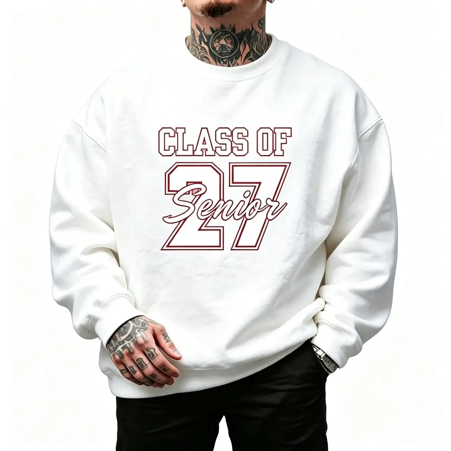 Class Of 27 Senior Letter Print T-Shirt / Sweatshirt / Hoodie