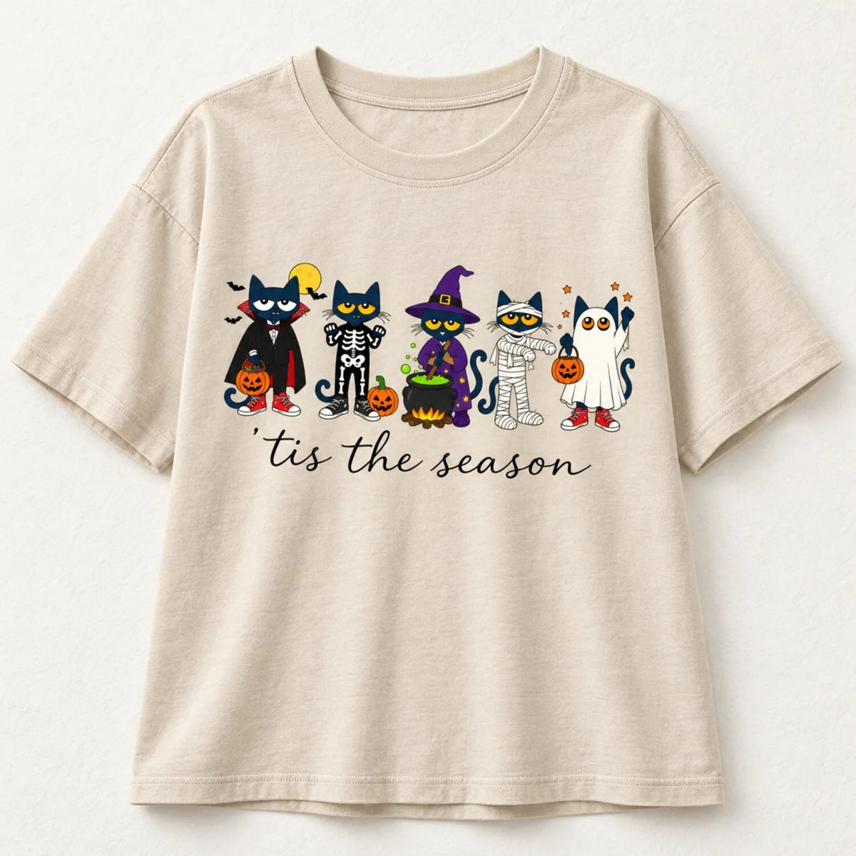 Cat Halloween Teacher Cute Gift T-Shirt / Sweatshirt / Hoodie