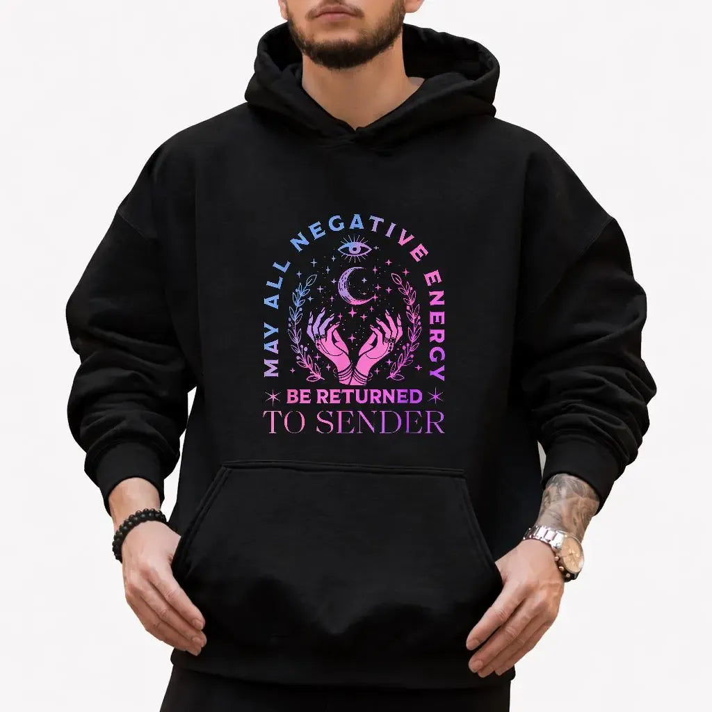 All My Negative Energy Returned To Sender Spiritual Graphic Astrology Moon Mystic T-Shirt / Sweatshirt / Hoodie