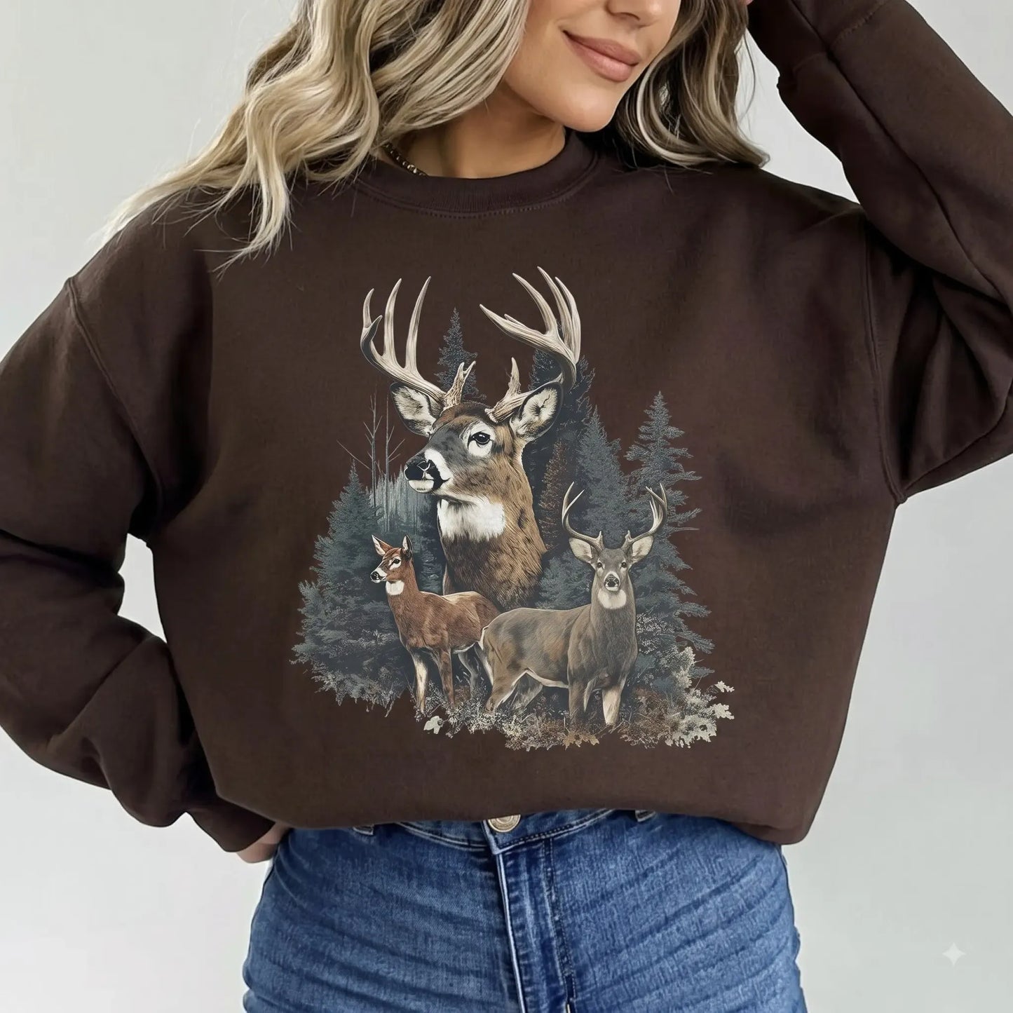 Retro Deer Graphic T-Shirt / Sweatshirt / Hoodie